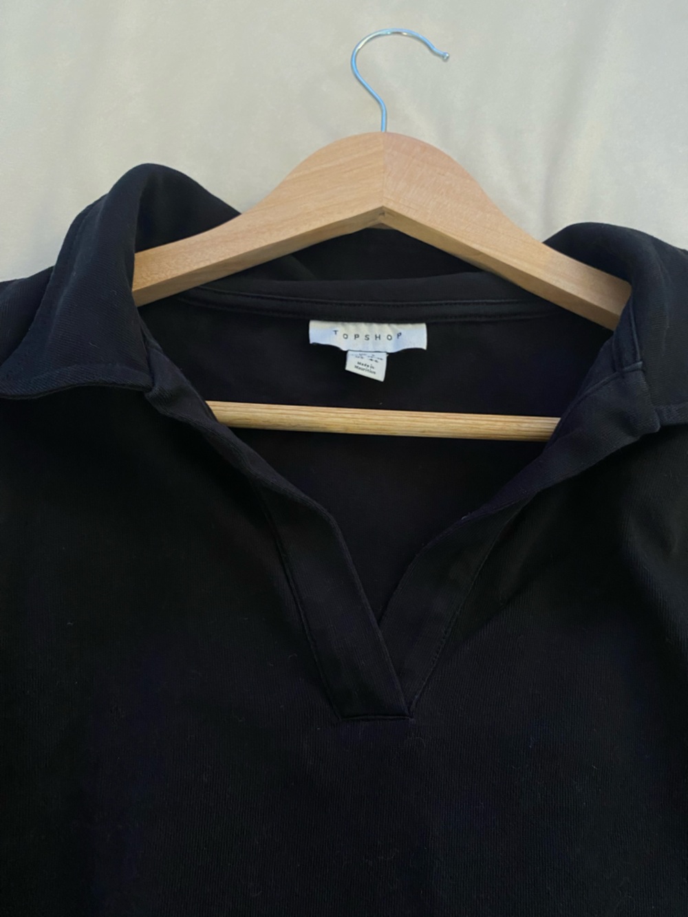 Top Shop Collar Women's Pull Over Sweatshirt - Picture 3 of 5